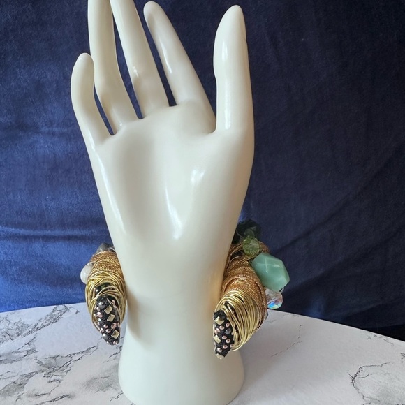 One-of-a-Kind Handmade Artisan Bracelet – Signed Statement Cuff - Picture 11 of 14